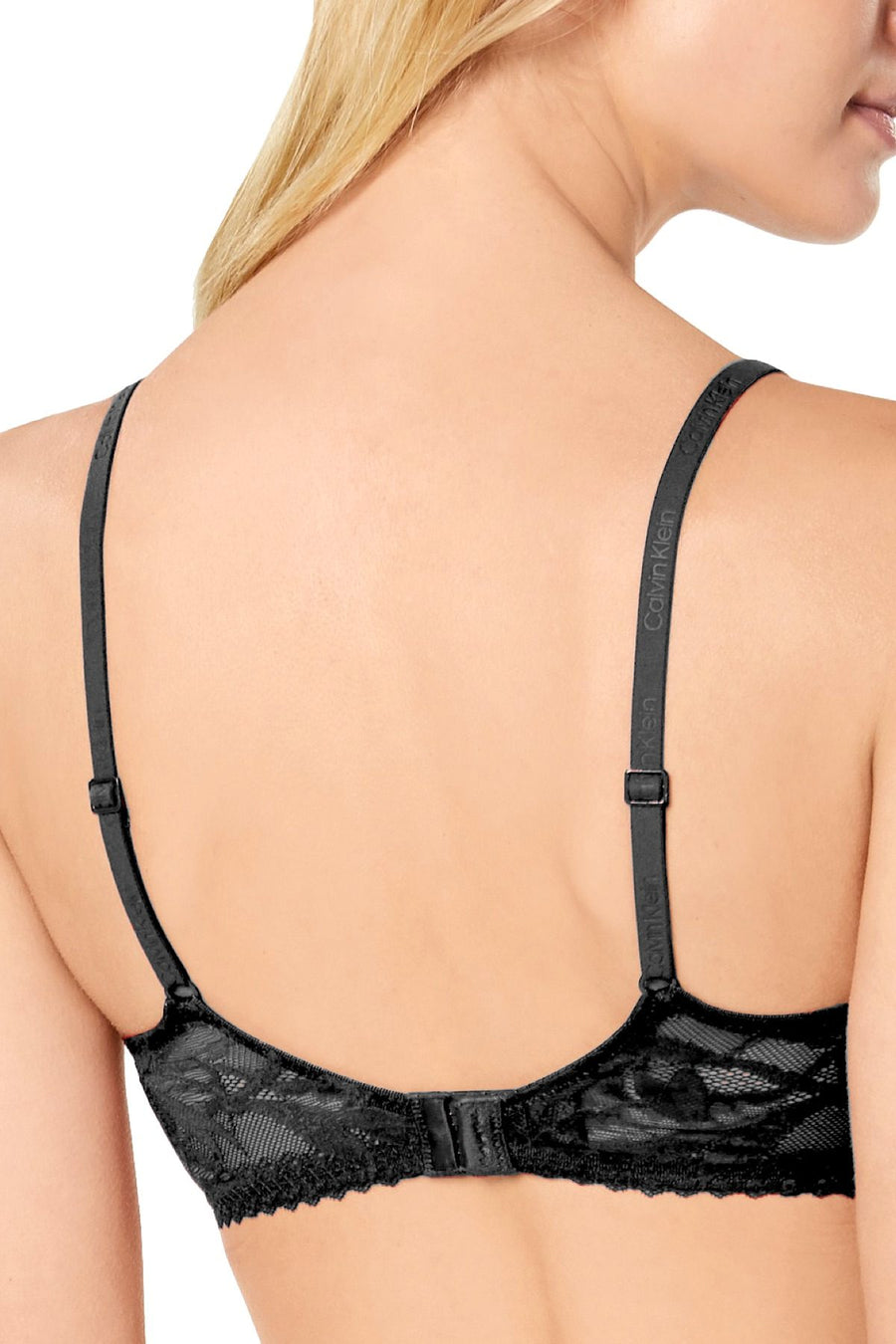 Calvin Klein Black Lightly Lined Plunge Bra