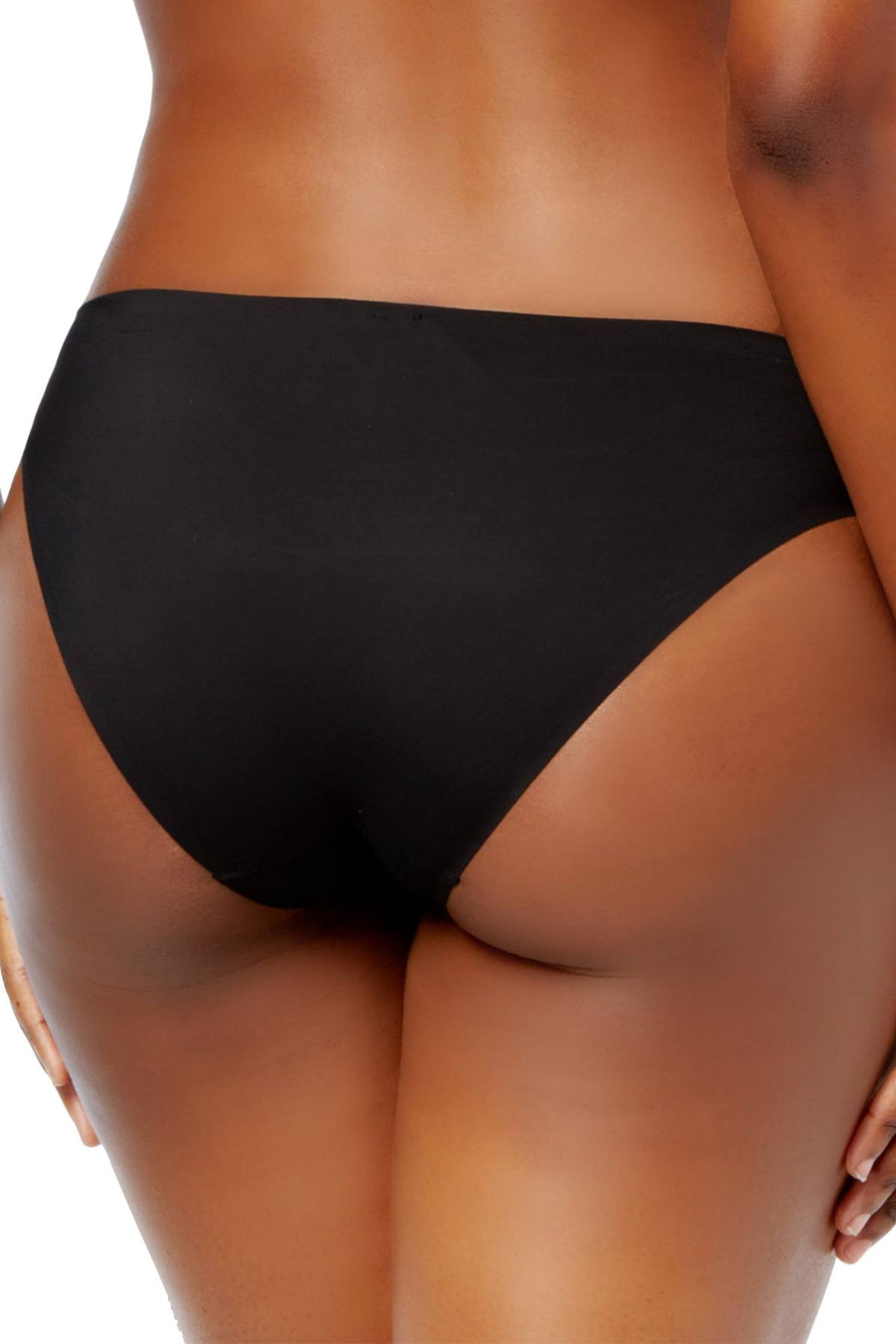 Calvin Klein Black Logo-Waist Laser-Cut Bikini Brief