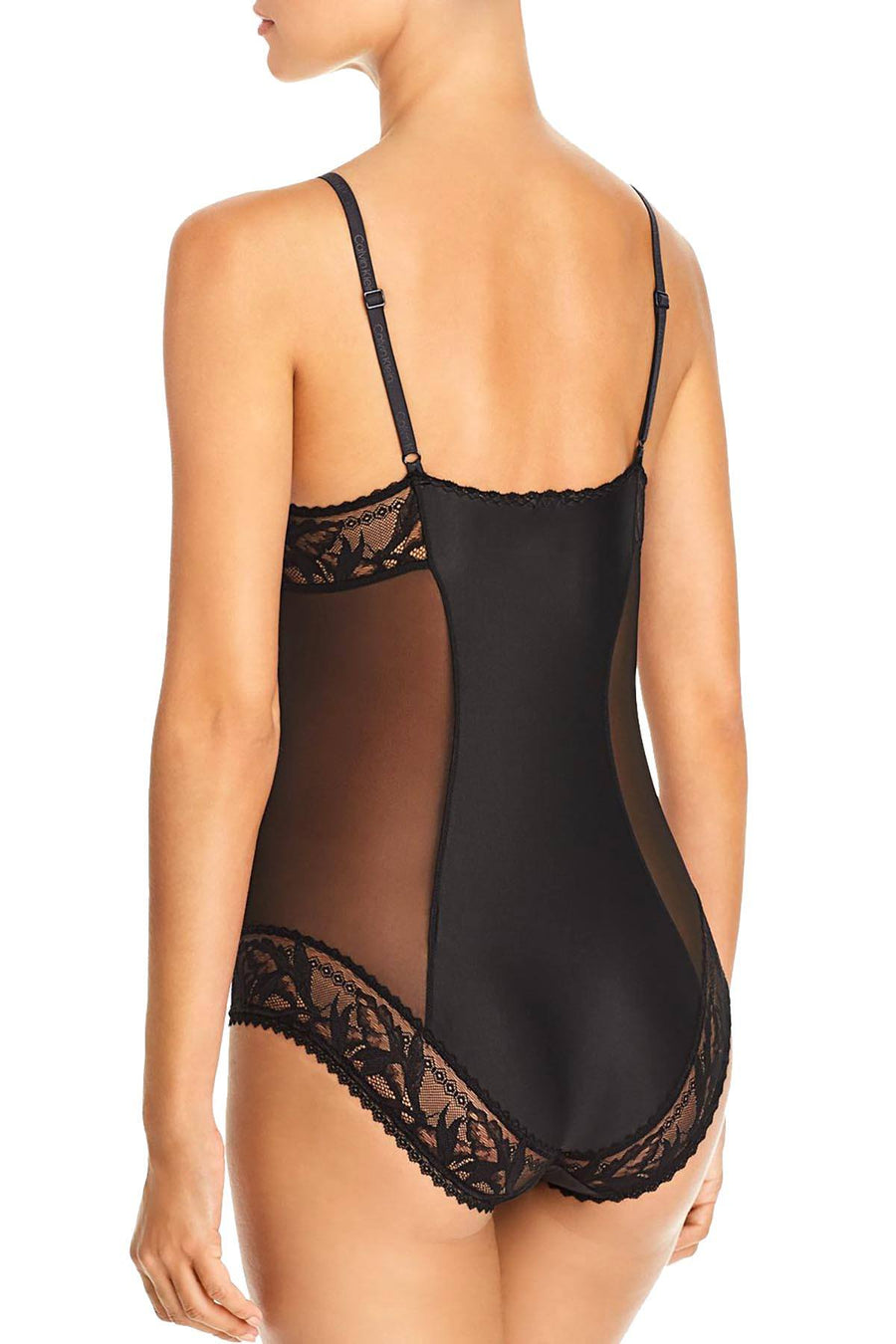 Calvin Klein Black Perfectly-Fit Perennial Bodysuit