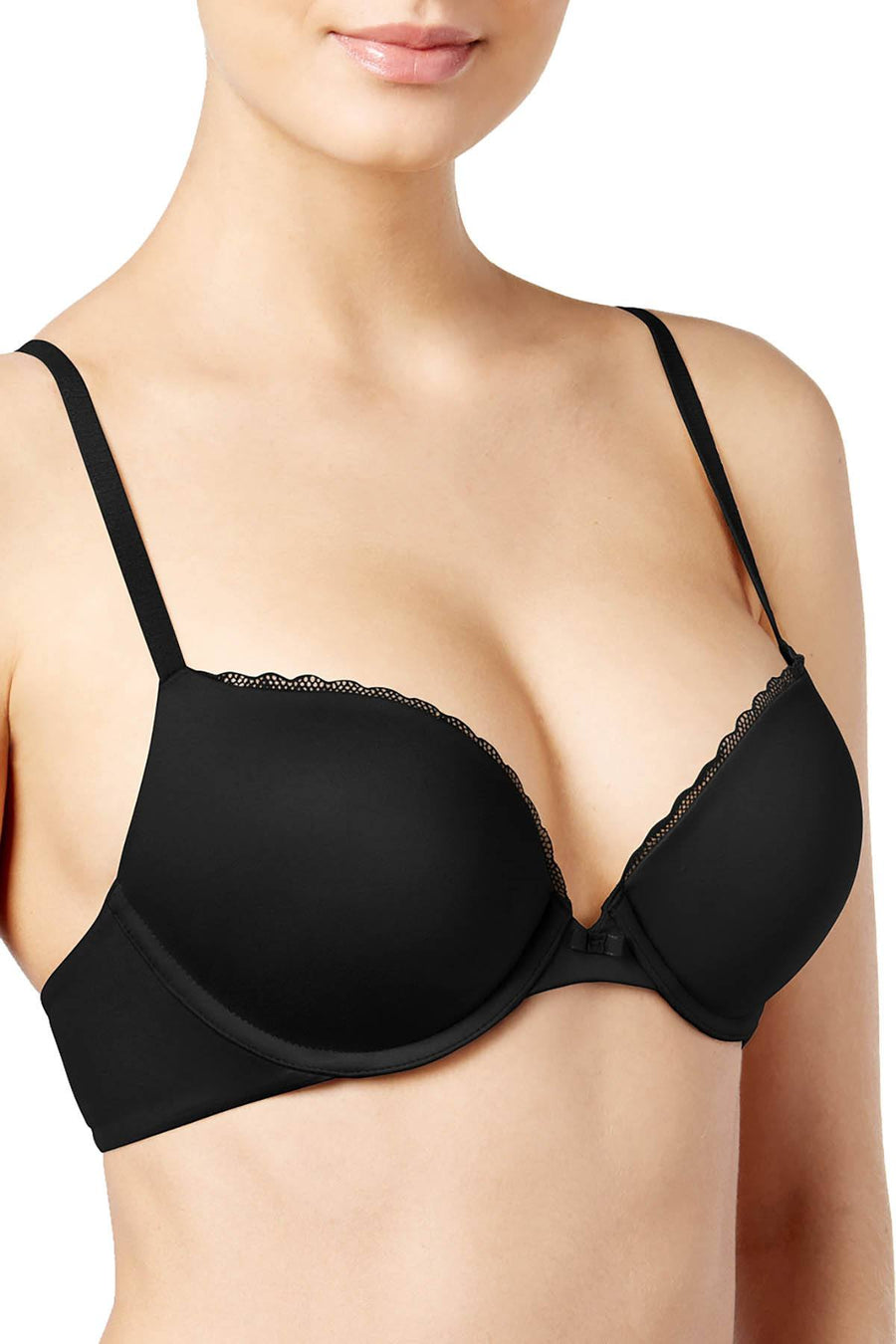Calvin Klein Black Push Up Plunge Bra