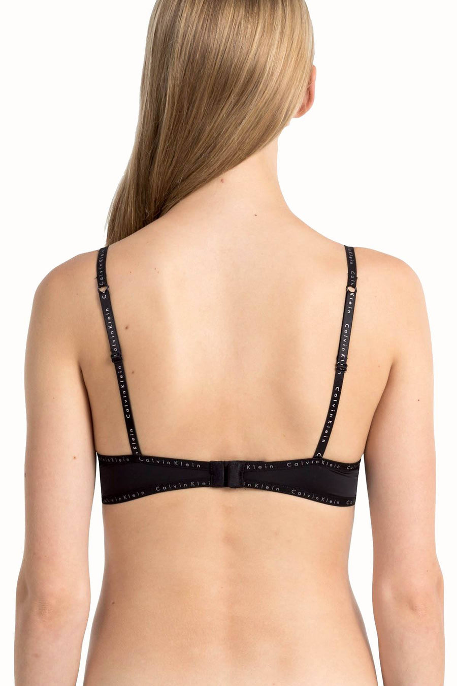 Calvin Klein Black Signature Lace-Trim Demi Bra
