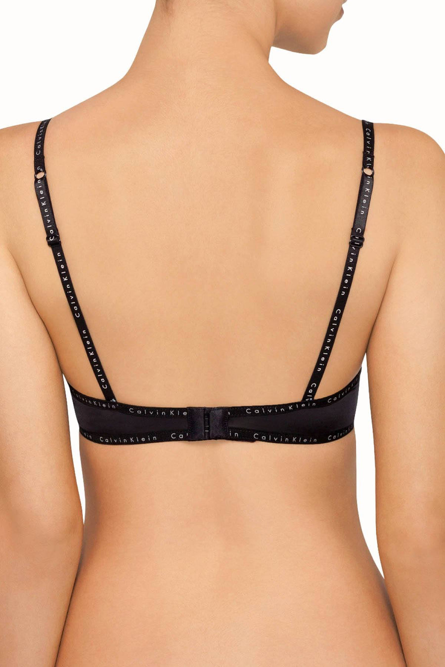 Calvin Klein Black Signature Lace-Trim Demi Bra