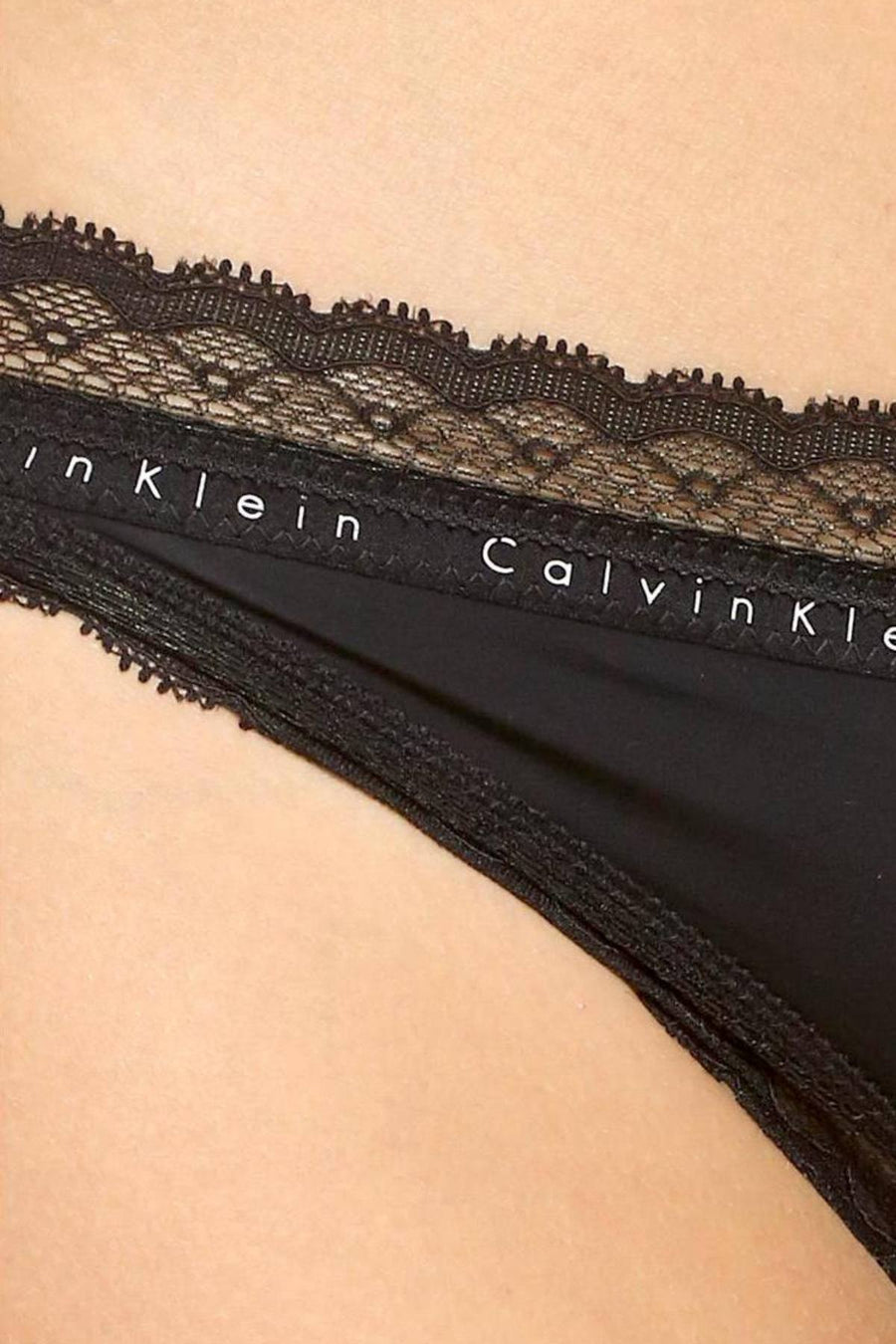 Calvin Klein Black Signature Sheer Lace Bikini