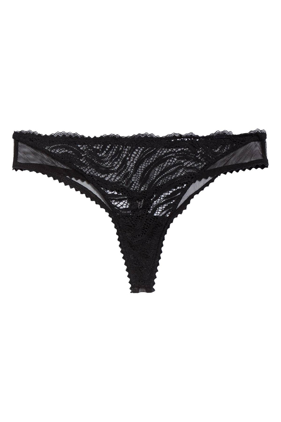 Calvin Klein Black Siren Textured-Lace Thong