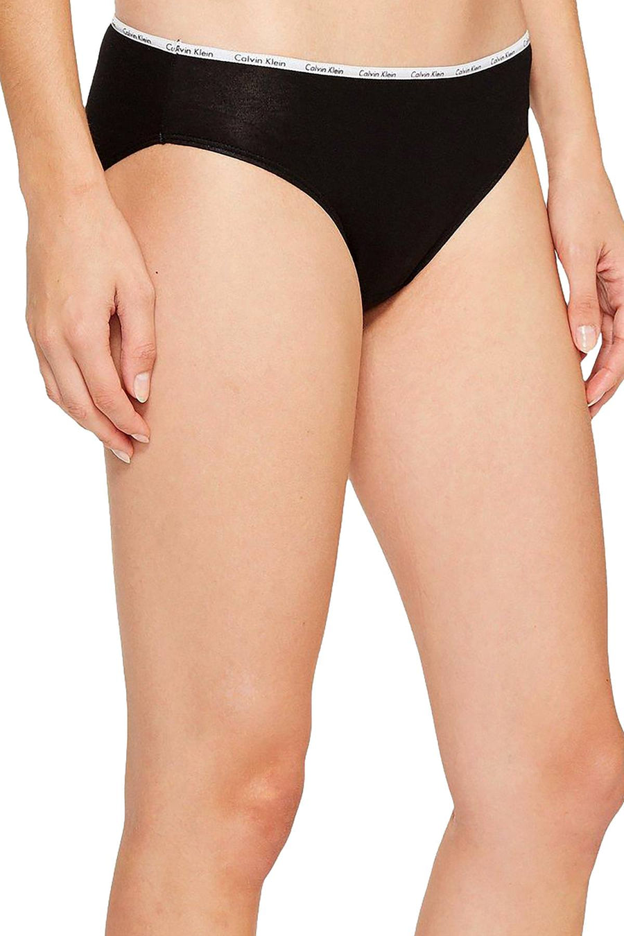 Calvin Klein Black/White/Grey Cotton Stretch Logo Bikini Panty 5 Pack