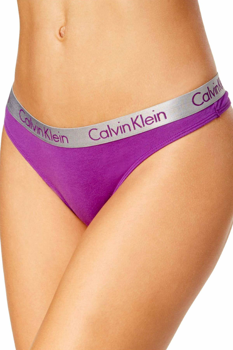 Calvin Klein Bold-Violet Radiant Cotton Thong