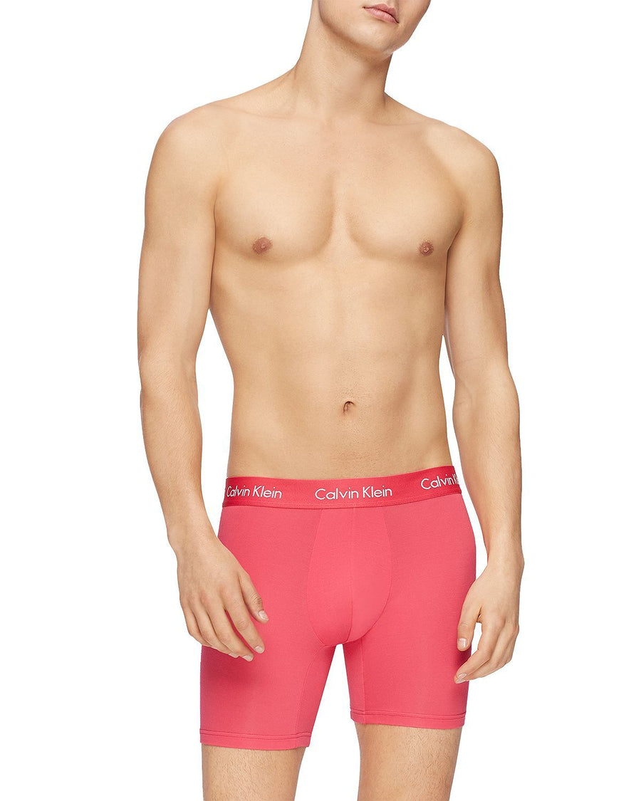 Calvin Klein Boxer Briefs Pack Of 3 Purple Night/Azalea/Blue