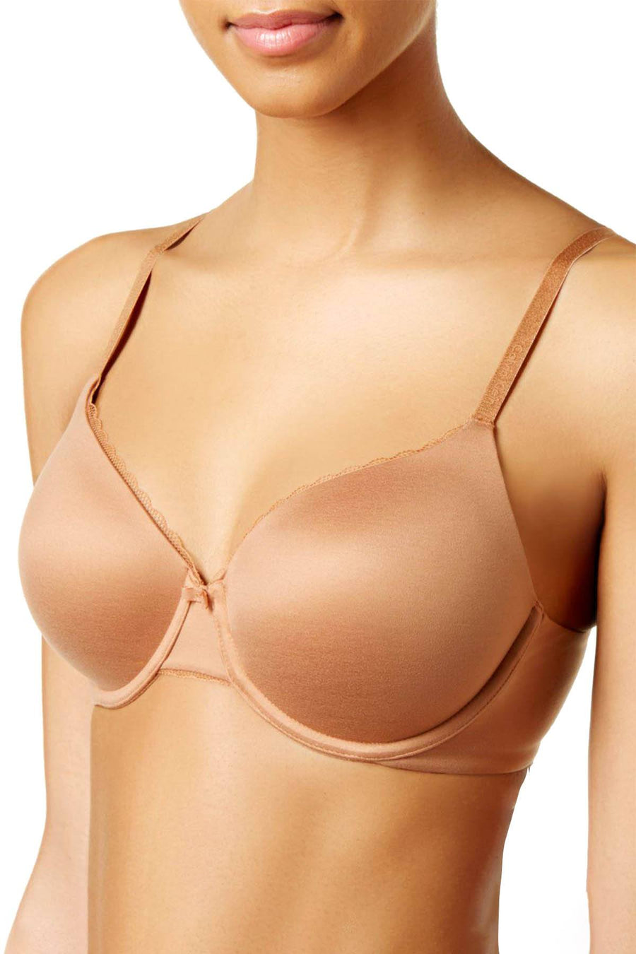 Calvin Klein Bronze Nude Everyday Full Coverage Scallop Trim Bra