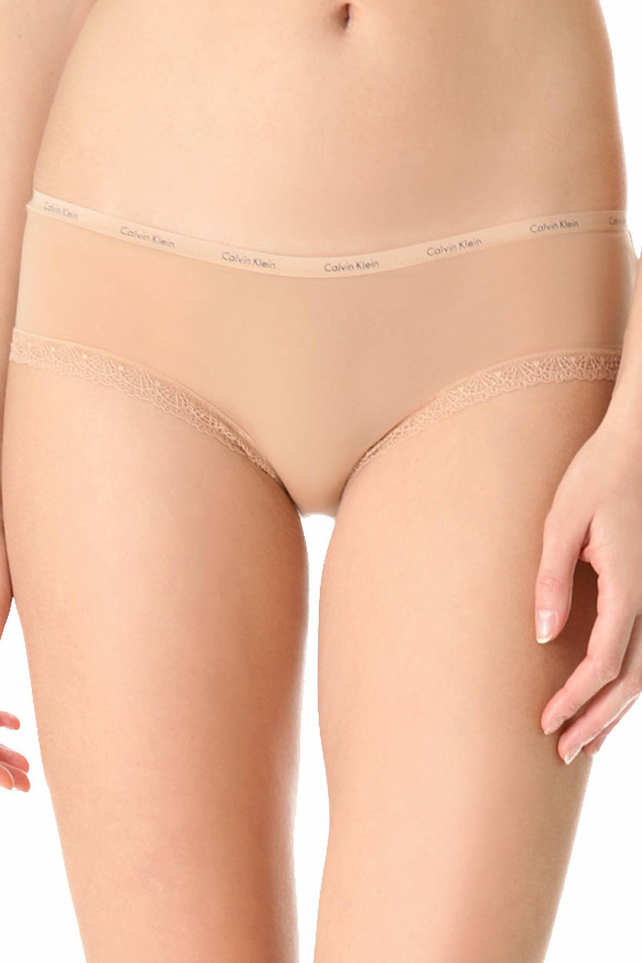 Calvin Klein Buff Bottoms-Up Lace-Trim Hipster