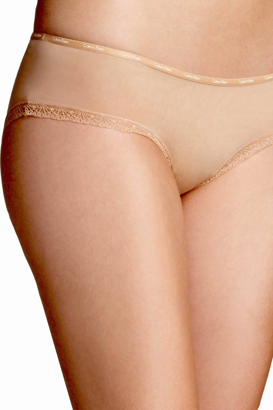 Calvin Klein Buff Bottoms-Up Lace-Trim Hipster