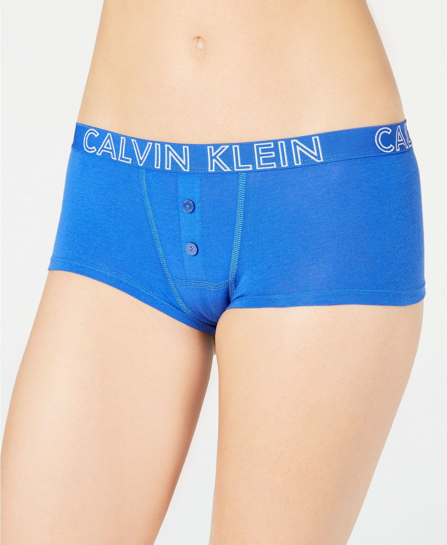 Calvin Klein CK Ultimate Cotton Boyshort in Stellar Blue
