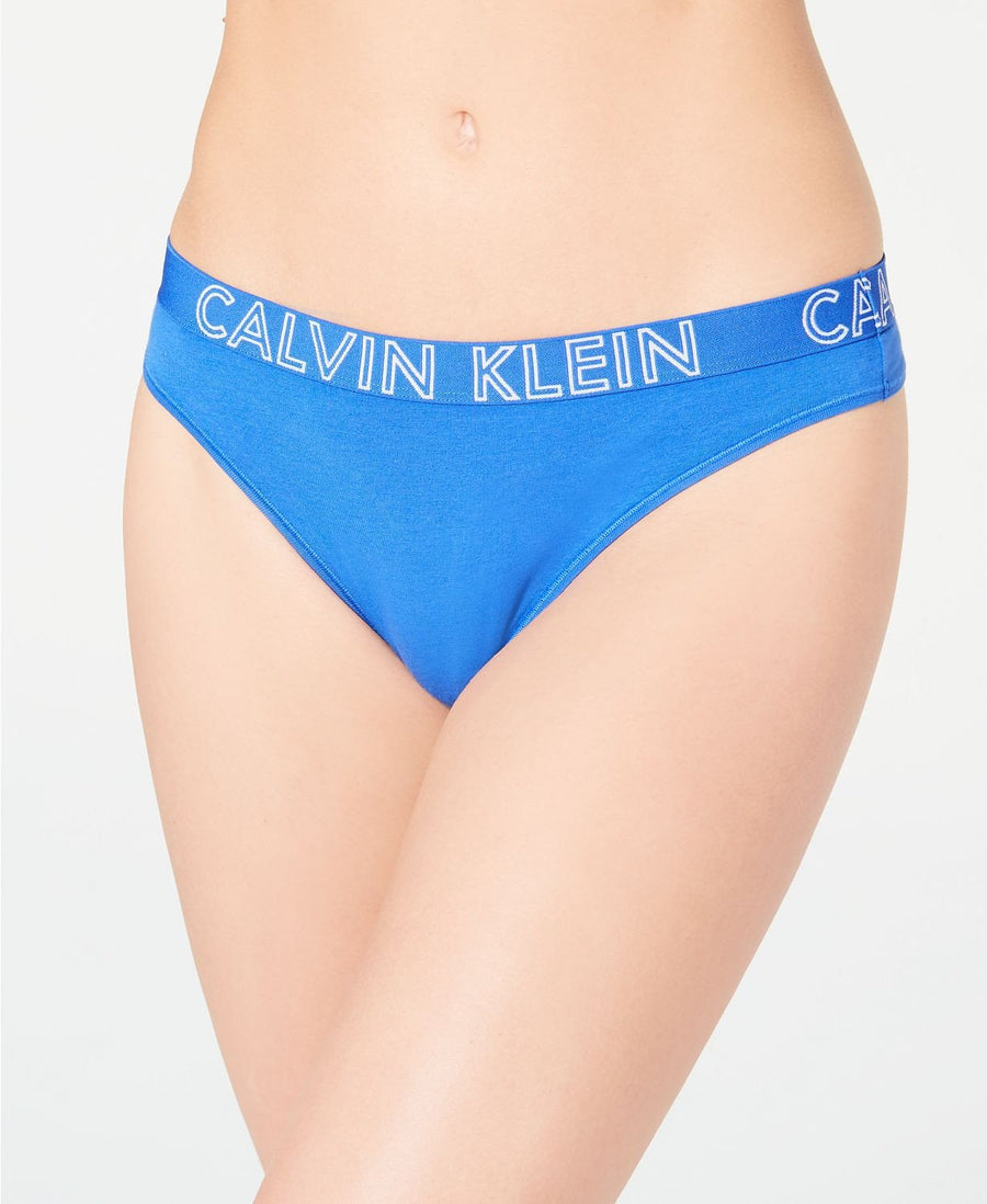 Calvin Klein CK Ultimate Cotton Thong in Stellar Blue