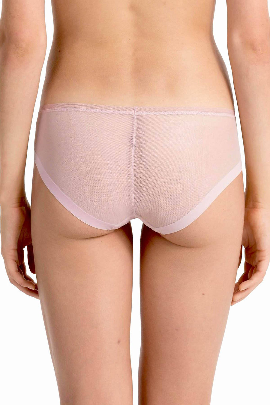 Calvin Klein Connected-Pink Sculpted Mesh-Panel Bikini Brief