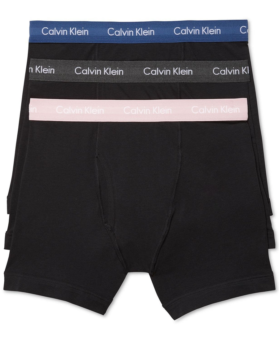 Calvin Klein Cotton Stretch Boxer Briefs 3-pack Black/pink