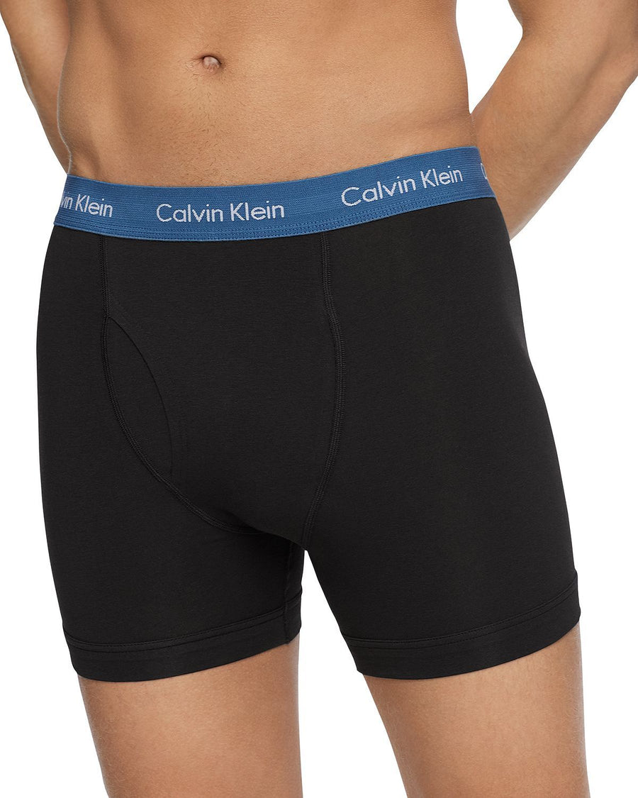 Calvin Klein Cotton Stretch Boxer Briefs Pack Of 3 Black/Gray/Pink/Blue