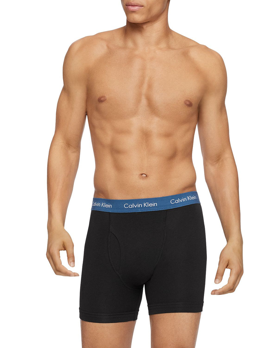 Calvin Klein Cotton Stretch Boxer Briefs Pack Of 3 Black/Gray/Pink/Blue
