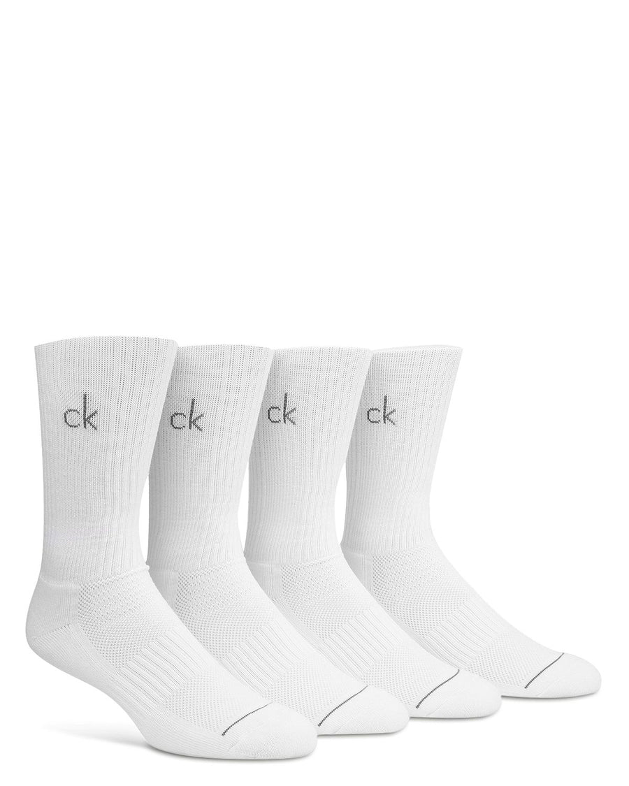 Calvin Klein Crew Socks Pack Of 4 White