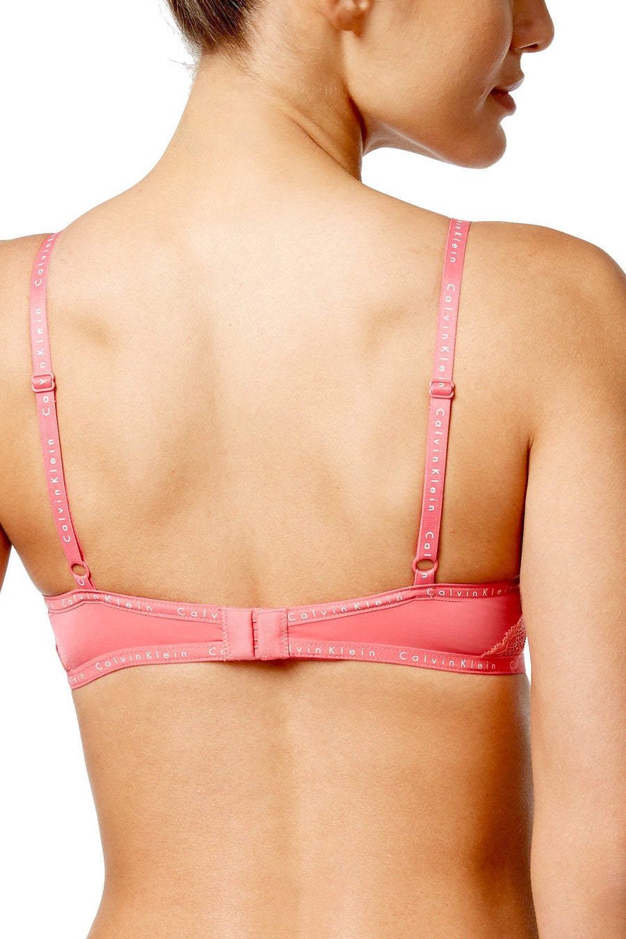 Calvin Klein Desert-Sunset Signature Lace-Trim Bra