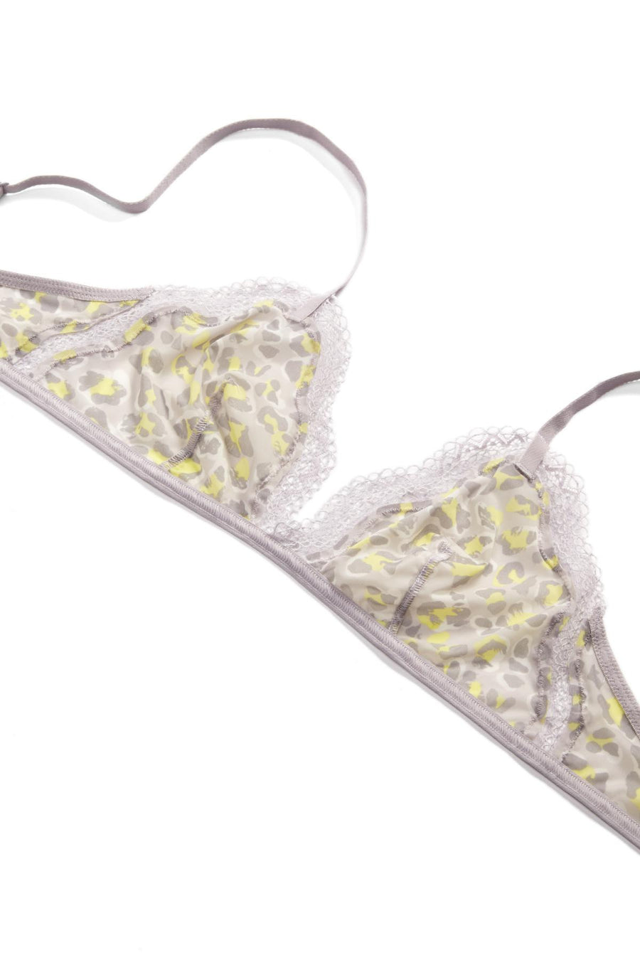 Calvin Klein Dynamical-Leopard Sheer Marquisette Lace-Trim Bralette