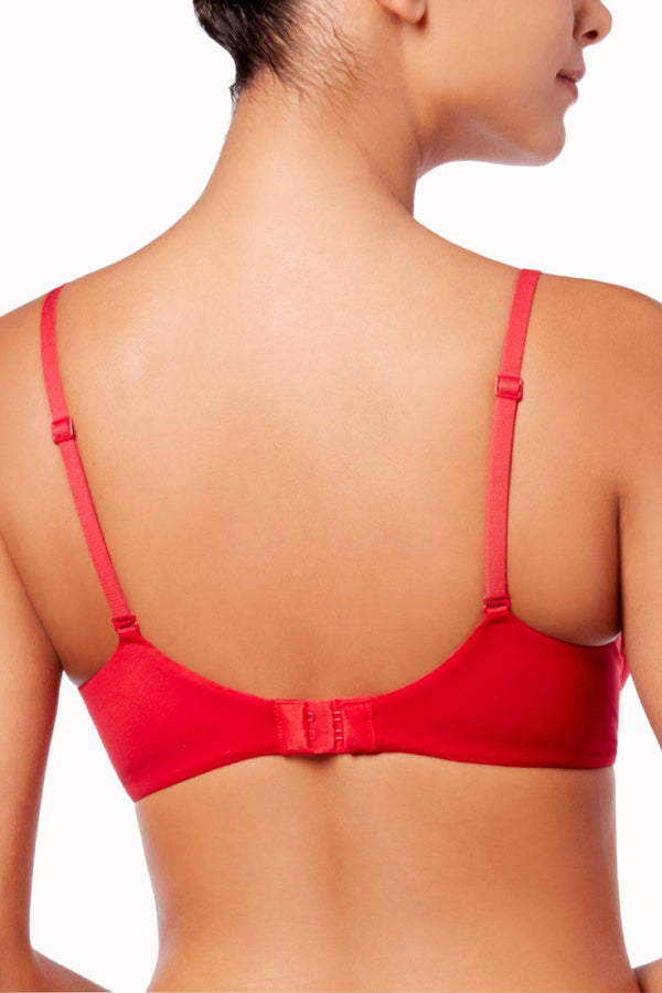 Calvin Klein Empower-Red Full-Coverage Scallop-Trim Bra