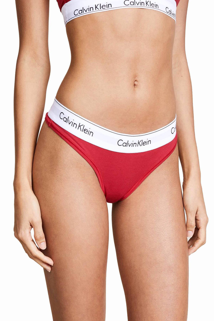 Calvin Klein Empower-Red Modern Cotton Thong