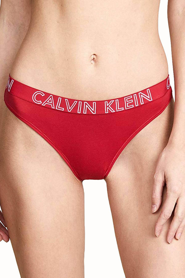 Calvin Klein Empower-Red Ultimate Logo-Waist Thong