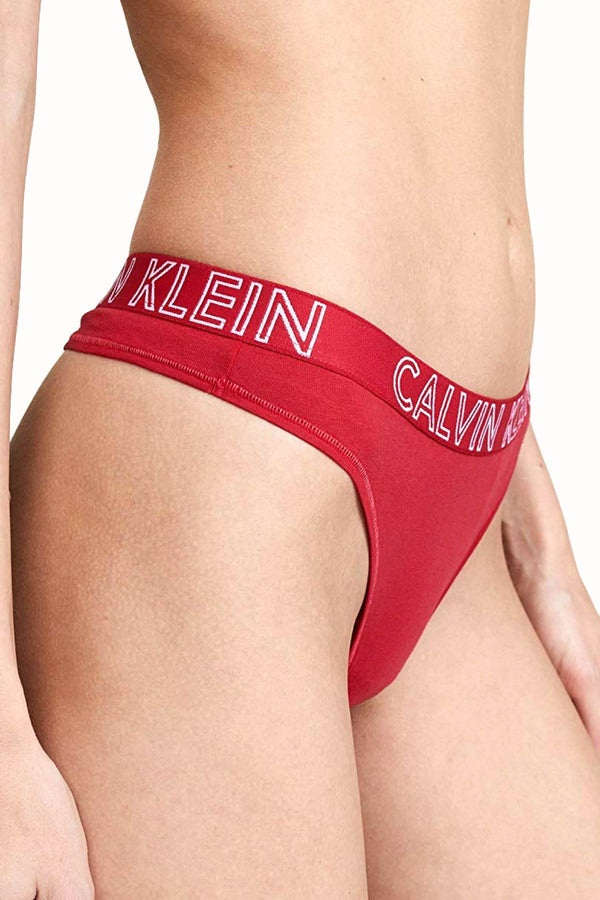 Calvin Klein Empower-Red Ultimate Logo-Waist Thong