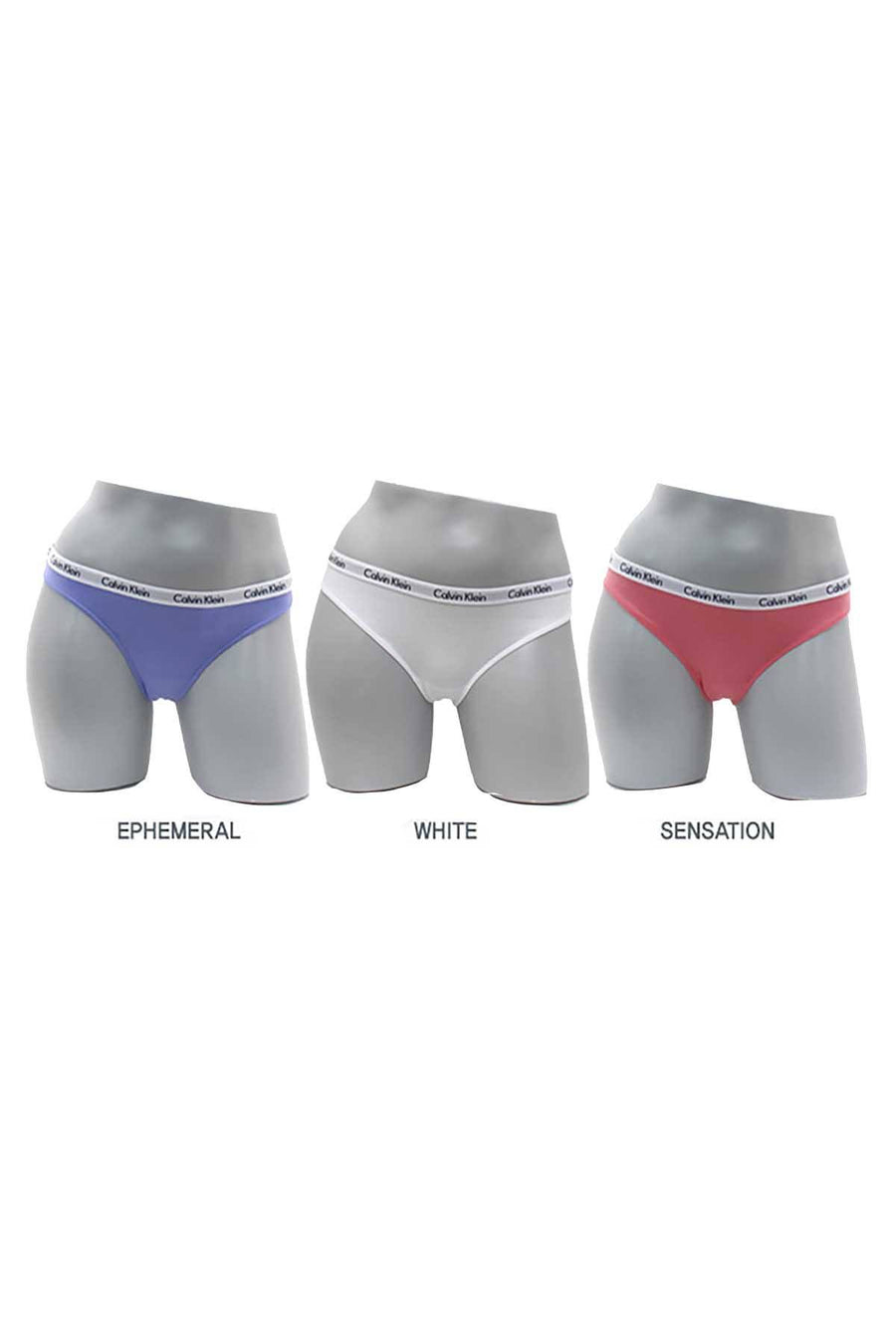 Calvin Klein Ephemeral/White/Sensation Carousel Bikini 3-Pack