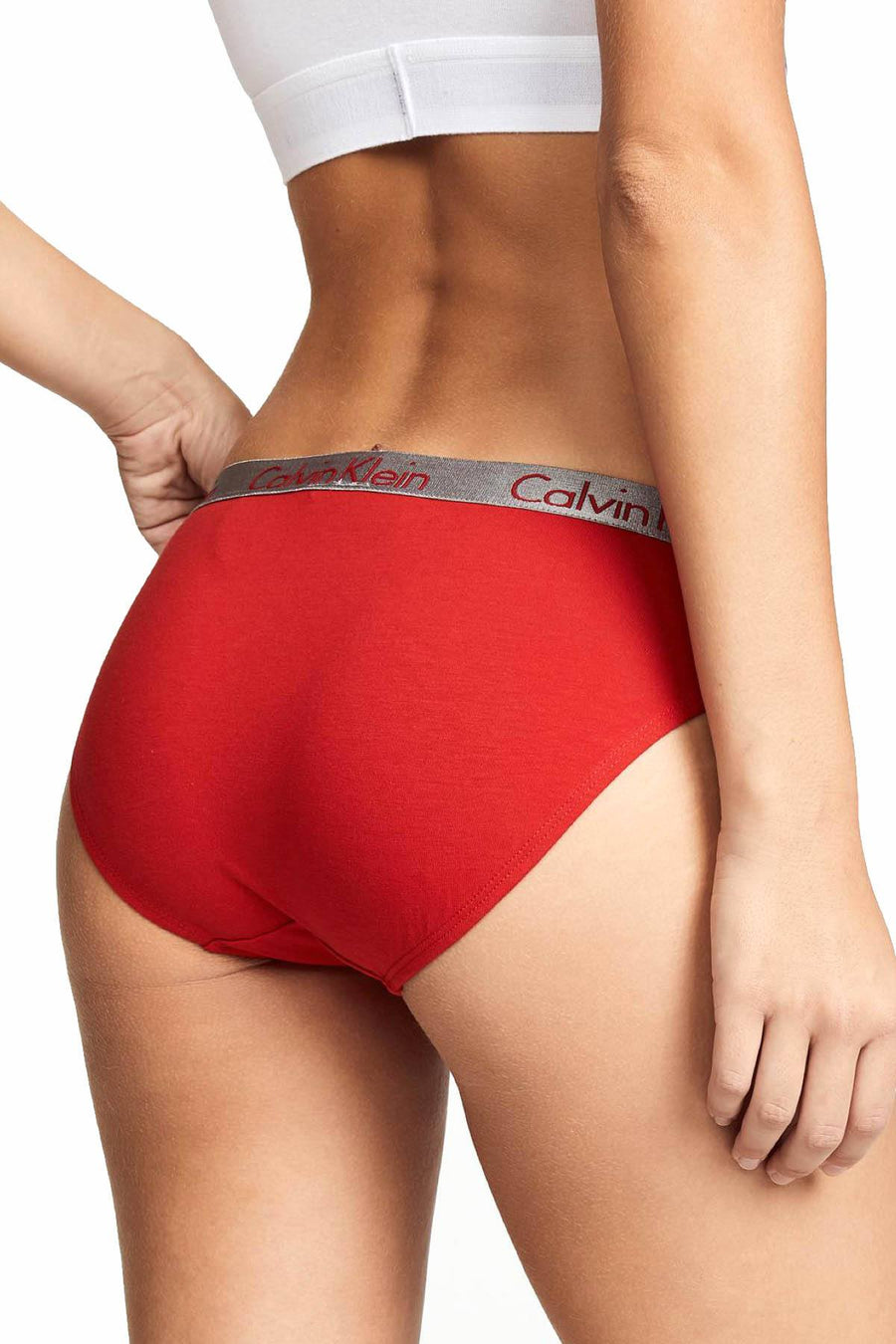 Calvin Klein Evocative-Red Radiant Cotton Bikini