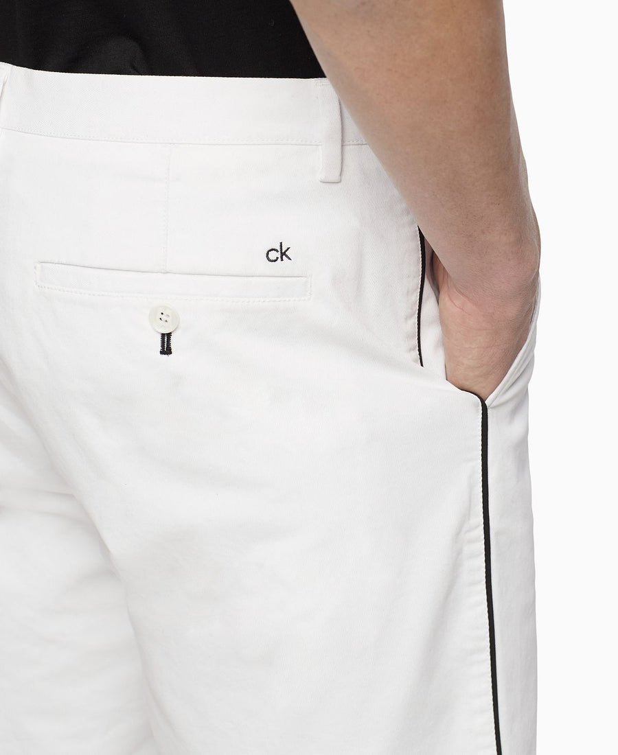 Calvin Klein Flat-front 10" Shorts Brilliant White