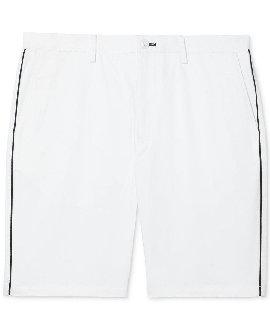 Calvin Klein Flat-front 10" Shorts Brilliant White