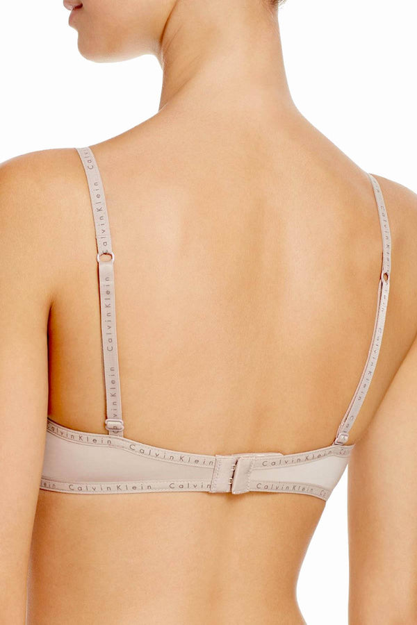 Calvin Klein Fresh-Taupe Signature Lace-Trim Demi Bra
