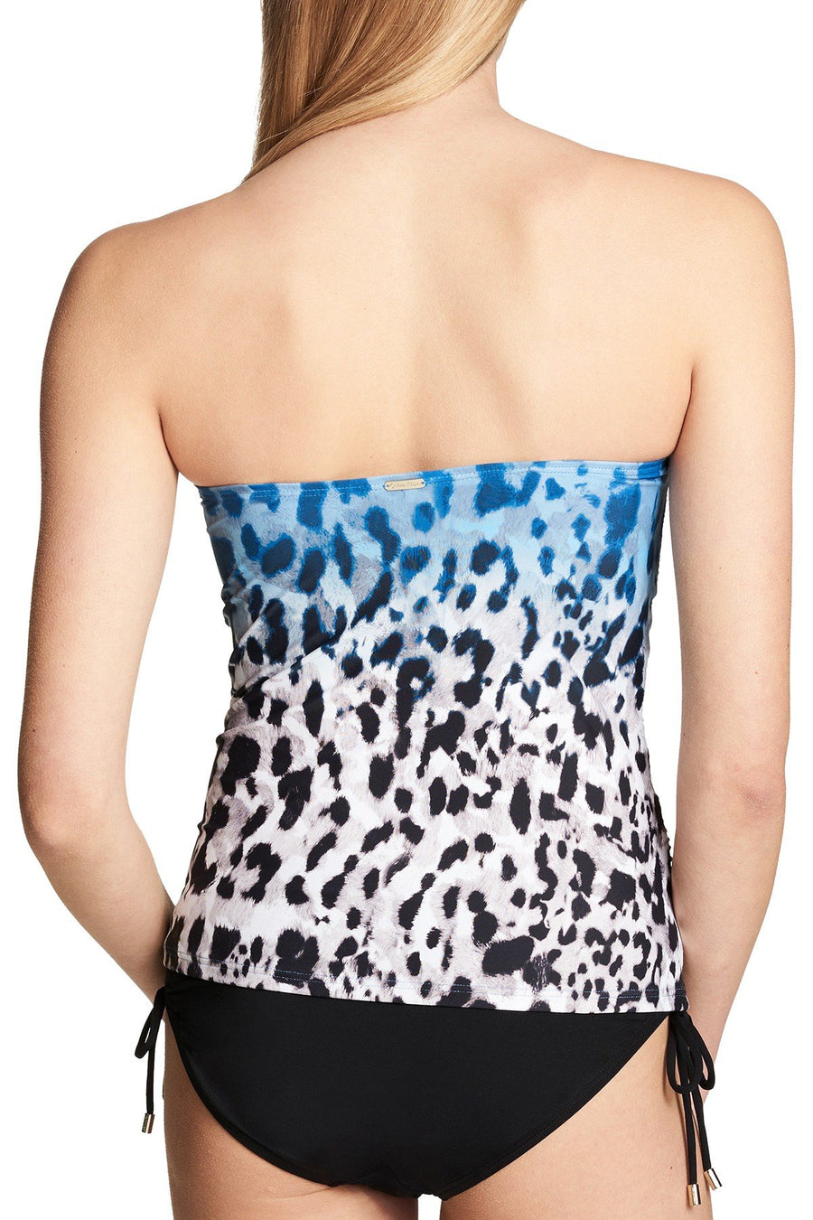 Calvin Klein Hardware Tankini Top in Deep Sea Ombre