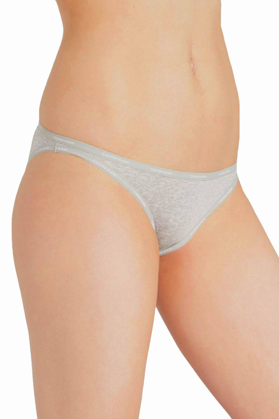 Calvin Klein Heather-Grey Cotton CK Form Bikini Brief