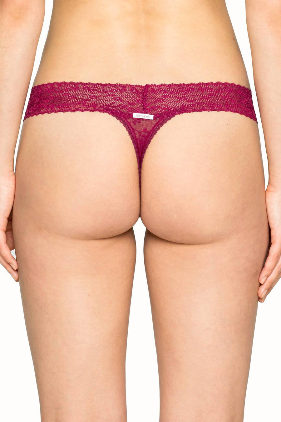 Calvin Klein Indulge-Plum Bare Lace Thong