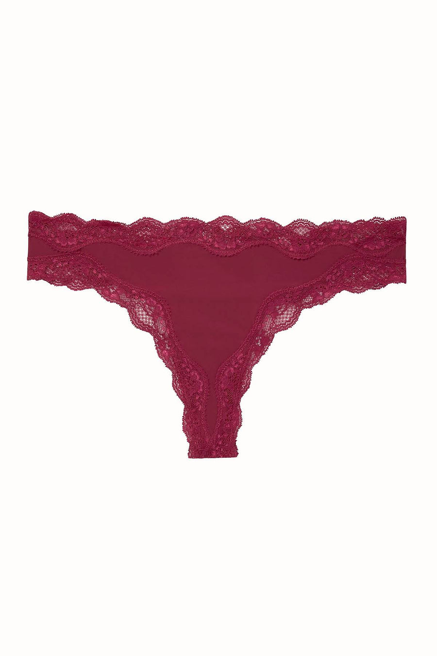 Calvin Klein Indulge-Plum Croquette Lace Thong