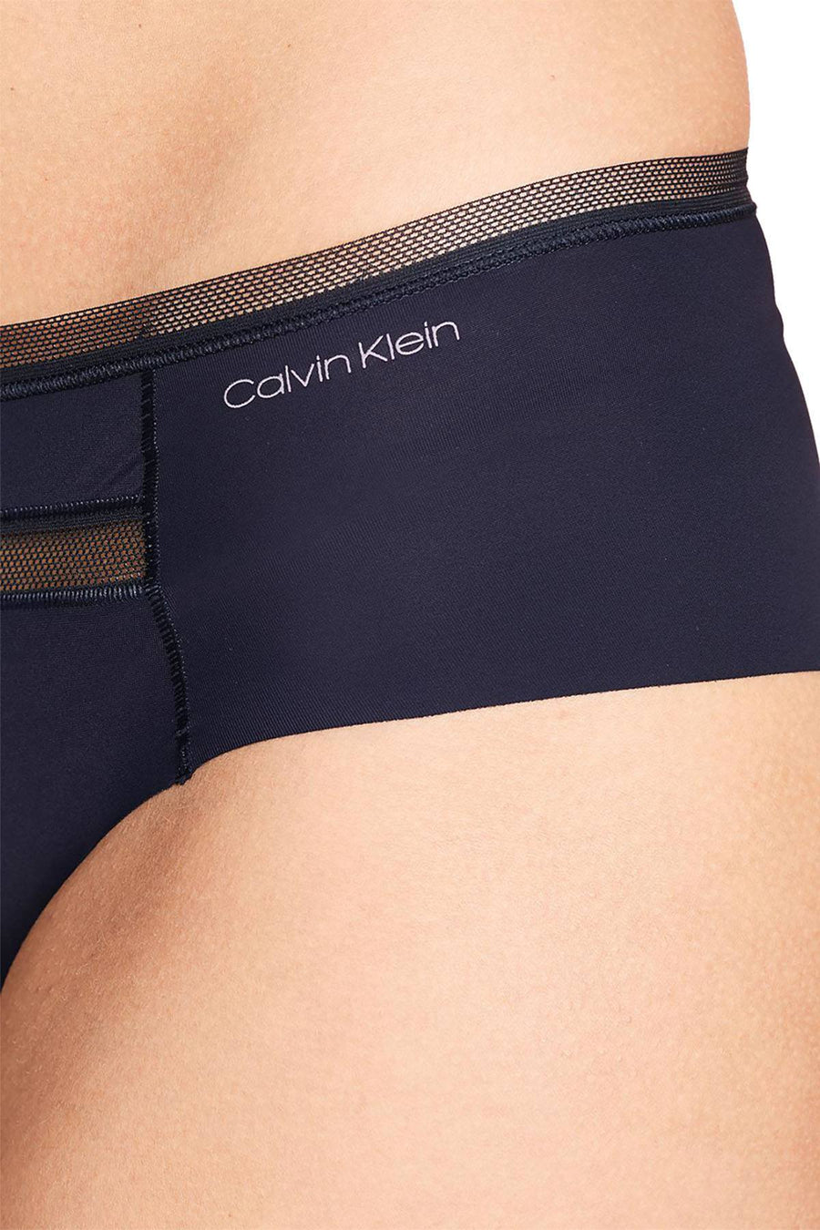Calvin Klein Invisibles Mesh Trim Hipster in Shoreline