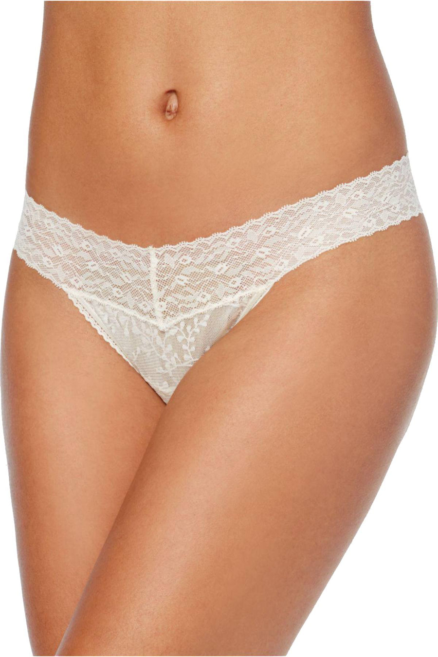 Calvin Klein Ivory Bare-Lace Thong