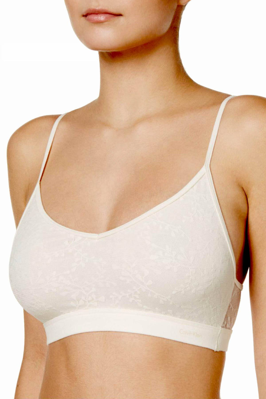 Calvin Klein Ivory Exclusive Bare Lace Bralette