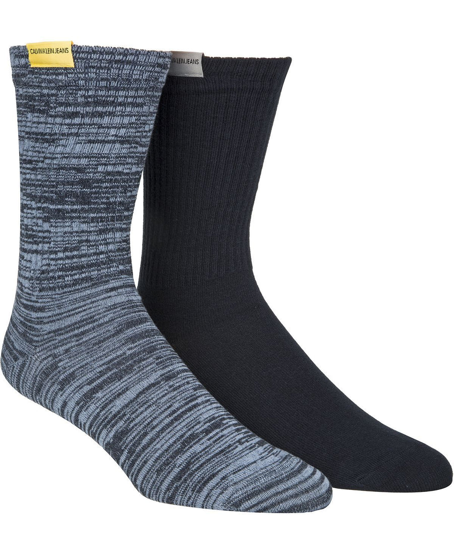 Calvin Klein Jeans 2-pk. Crew Socks Charcoal Grey