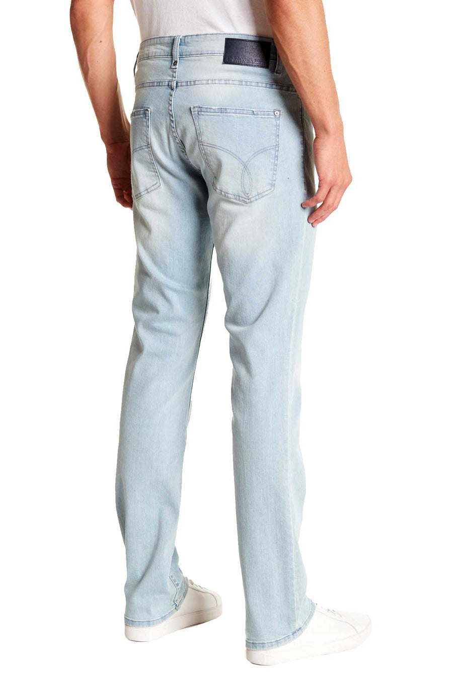 Calvin Klein Jeans Clear Sky Light Wash Slim Straight Stretch Jean