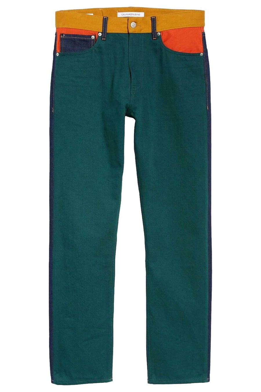 Calvin Klein Jeans Ukelely Patch Colorblocked Straight Fit Premium Italian Denim
