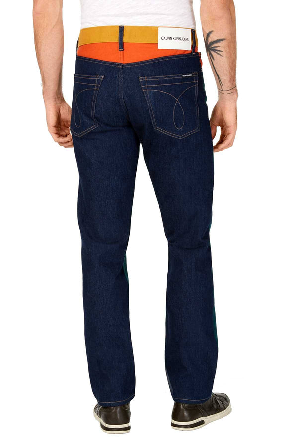Calvin Klein Jeans Ukelely Patch Colorblocked Straight Fit Premium Italian Denim