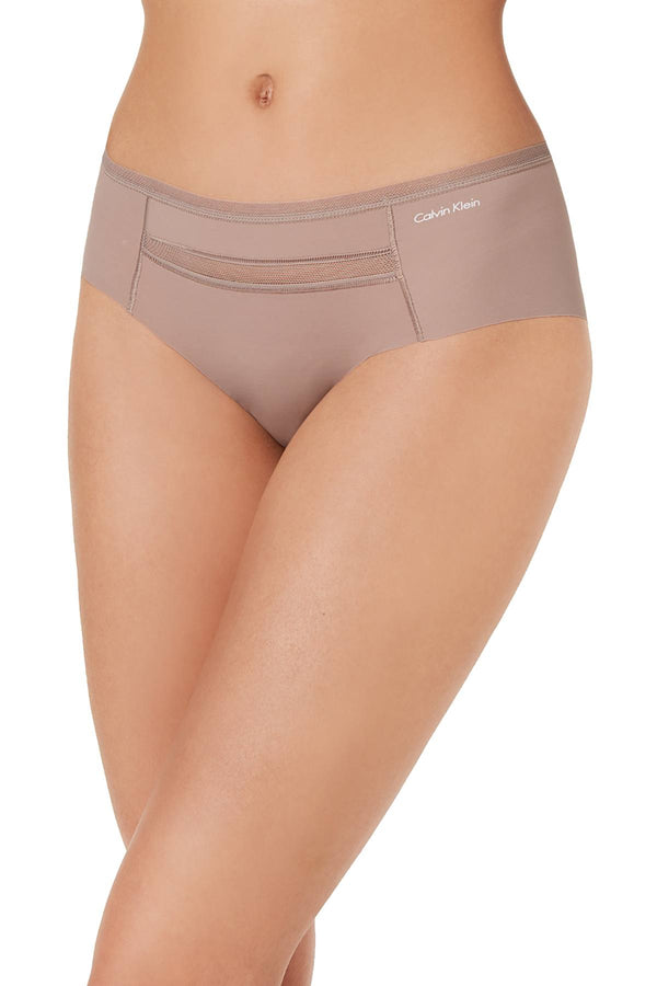 Calvin Klein Josephine-Nude Invisibles Mesh-Trim Hipster