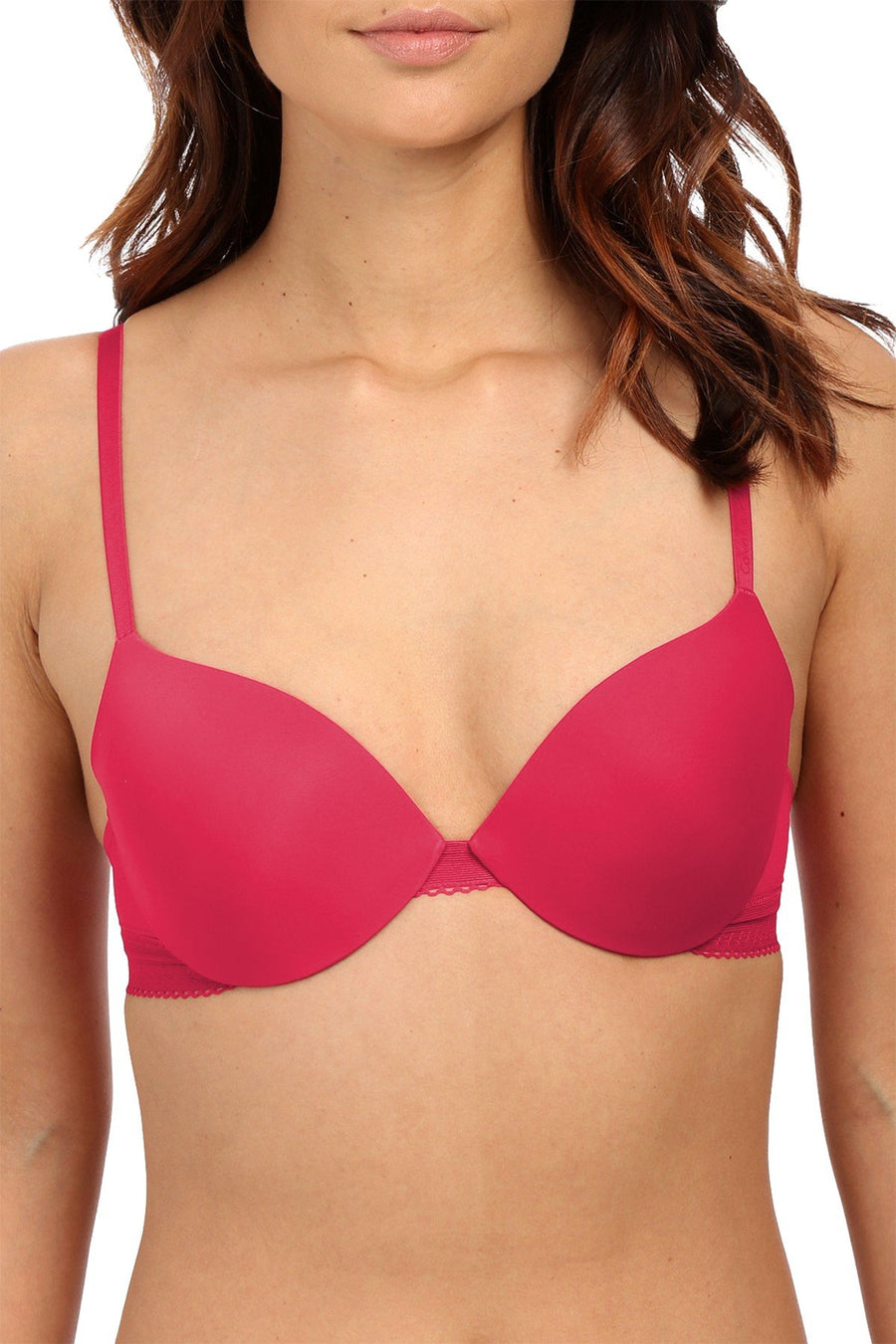 Calvin Klein Magenta Icon Modern T-Shirt Demi Bra