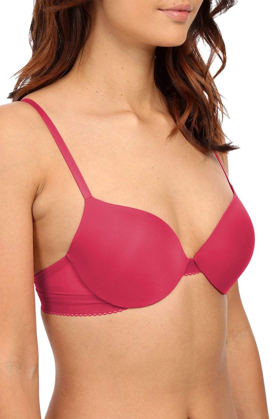 Calvin Klein Magenta Icon Modern T-Shirt Demi Bra