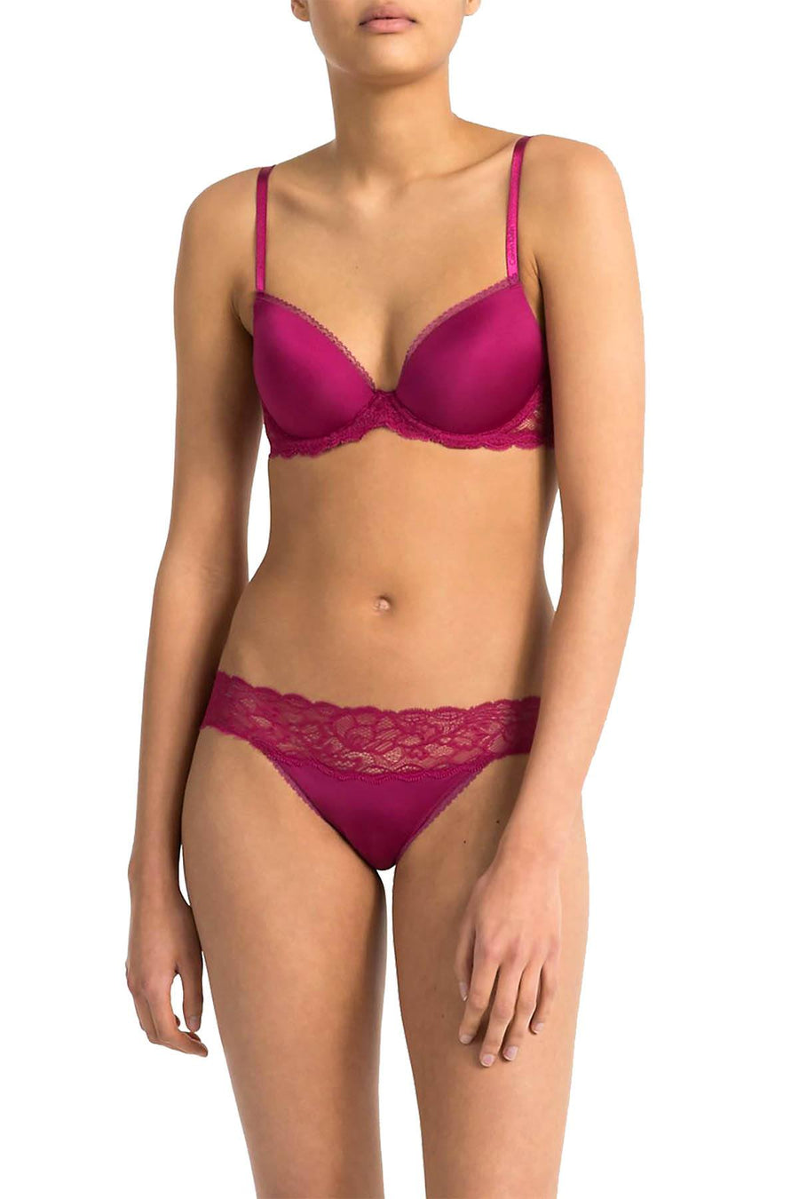 Calvin Klein Maggie Purple Seductive Comfort Lace-Waist Brief