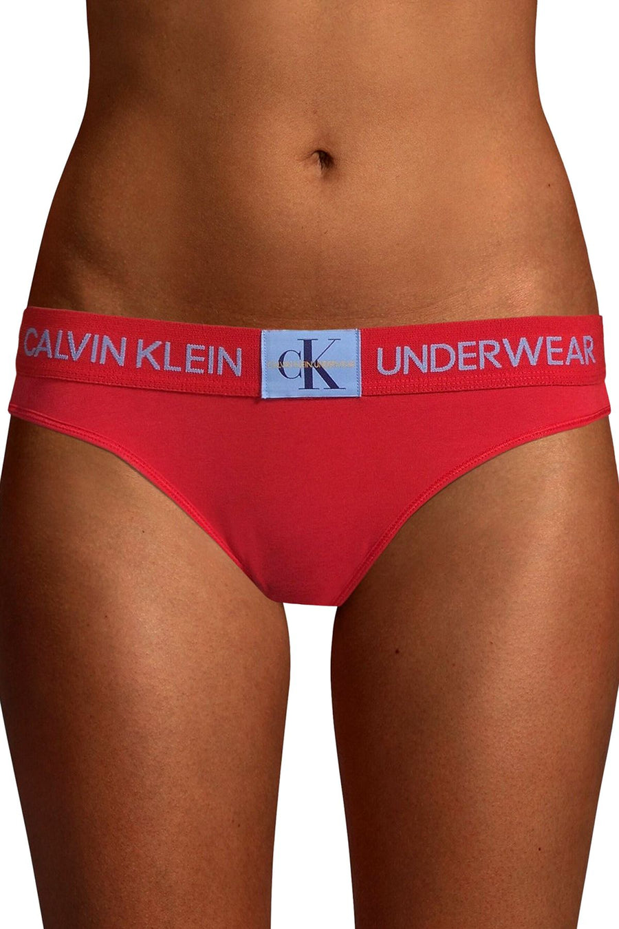 Calvin Klein Manic-Red Monogram Waist Bikini Brief