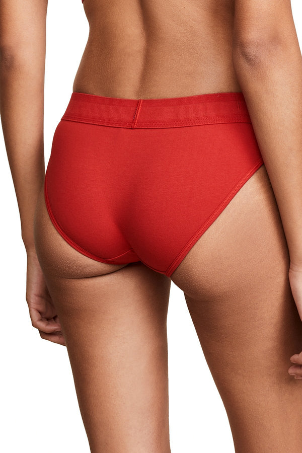 Calvin Klein Manic-Red Monogram Waist Bikini Brief