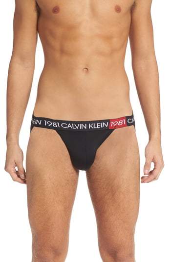 Calvin Klein Men's 1981 Jock Strap Black